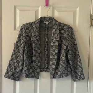 NWOT Shelby & Palmer Shimmer Tweed Cropped Blazer Jacket Size Small